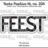 Crealies Texto Positivo Stansen Dutch Feest (POSNL204)