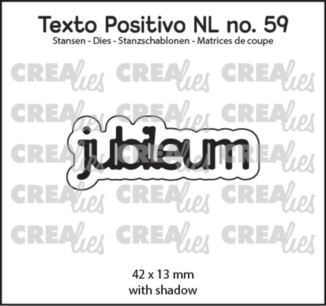 Crealies Texto Positivo Dies Dutch Jubileum (POSNL59)