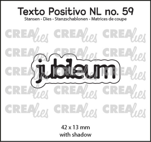Crealies Texto Positivo Stansen Dutch Jubileum (POSNL59)