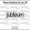 Crealies Texto Positivo Dies Dutch Jubileum (POSNL59)