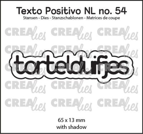 Crealies Texto Positivo Dies Dutch Tortelduifjes (POSNL54)