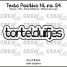 Crealies Texto Positivo Dies Dutch Tortelduifjes (POSNL54)