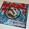 IndigoBlu Winter Badger A6 Red Rubber Stamp (IND1382) IndigoBlu Winter Badger A6 Red Rubber Stamp (IND1382)