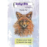 IndigoBlu Freddy Fox A6 Red Rubber Stamp (IND1383)