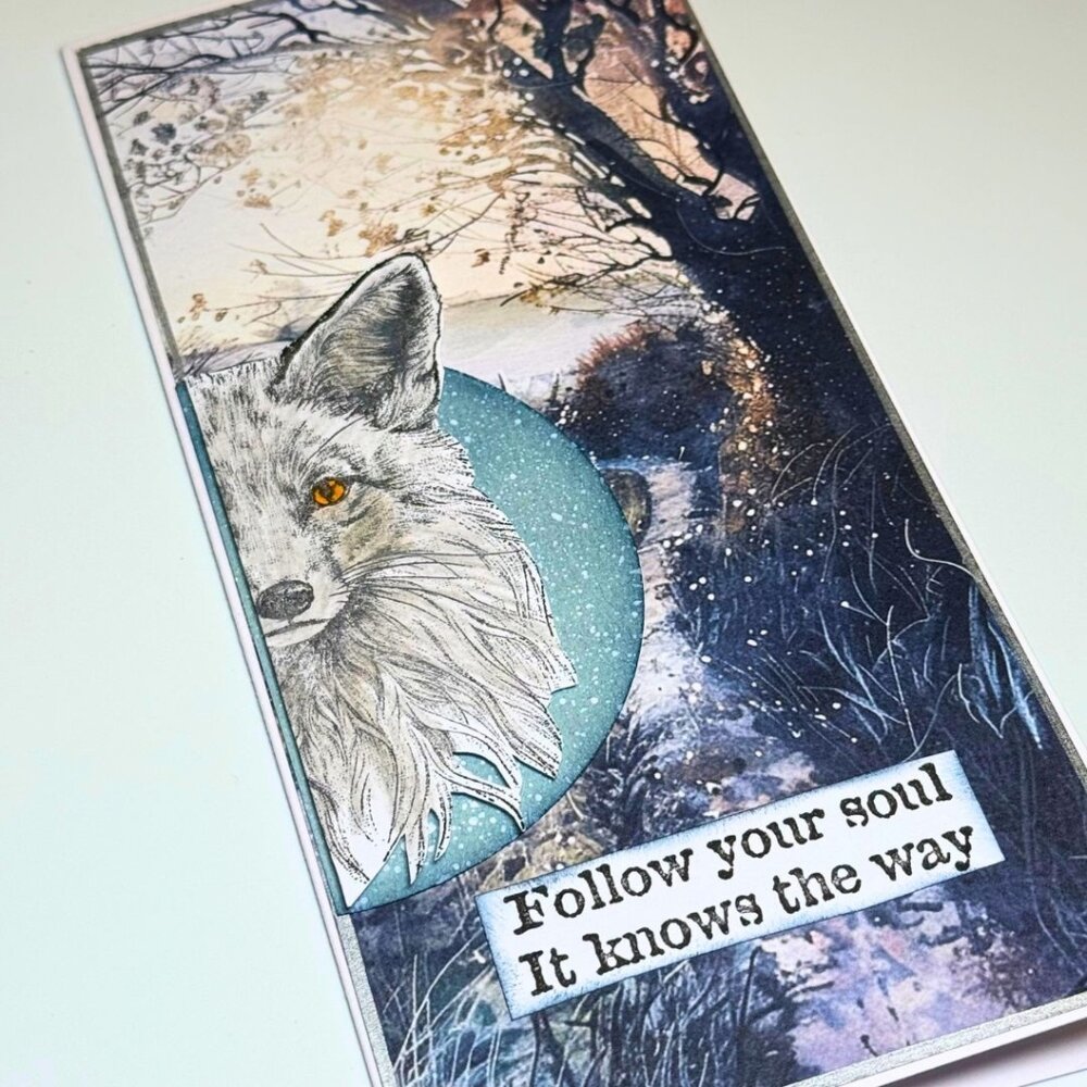 IndigoBlu Freddy Fox A6 Red Rubber Stamp (IND1383)