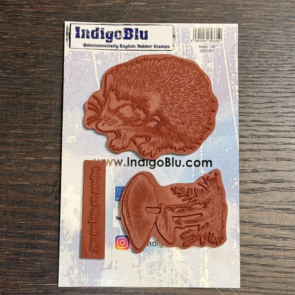 IndigoBlu Spike A6 Red Rubber Stamp (IND1397) IndigoBlu Spike A6 Red Rubber Stamp (IND1397)