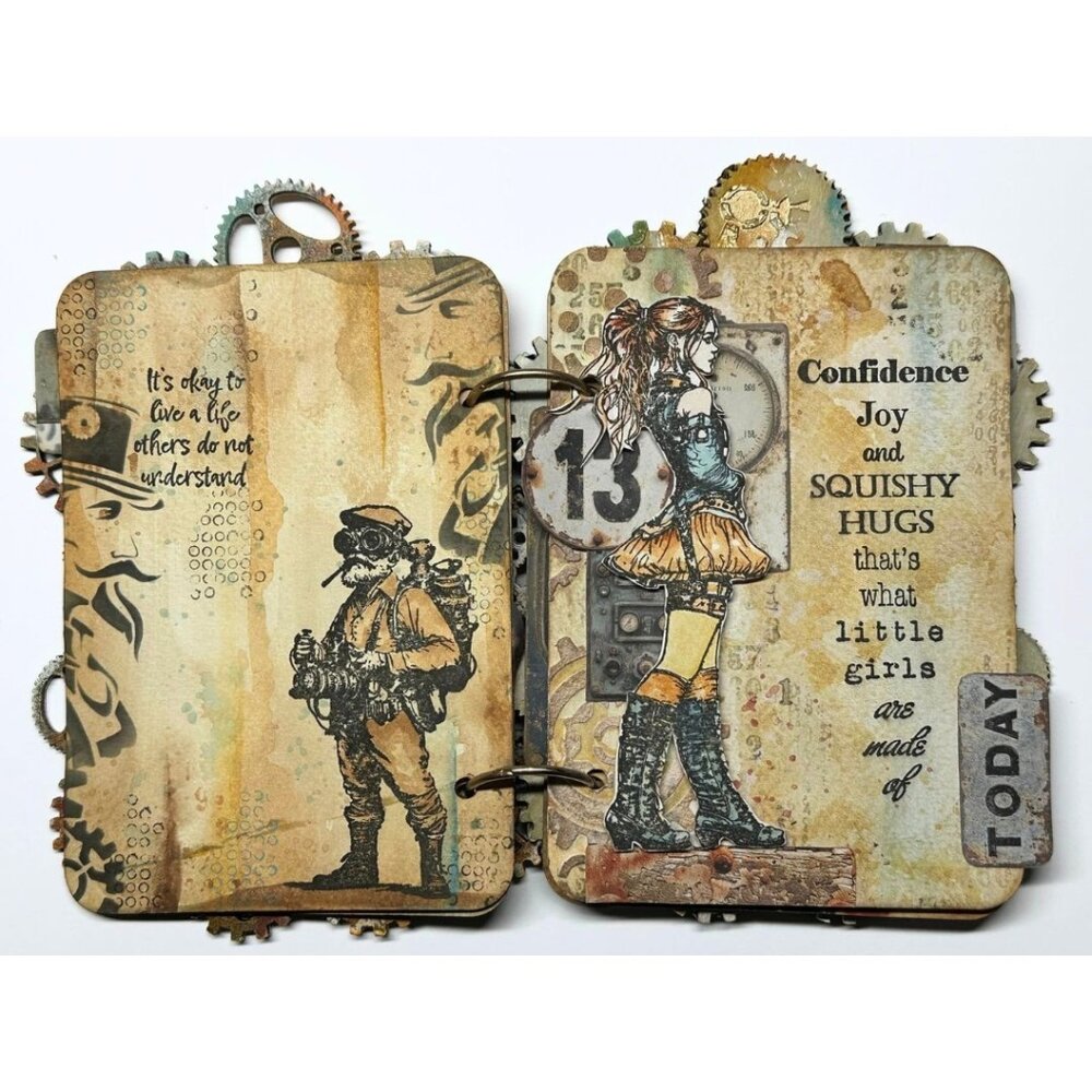 IndigoBlu Mr Mister A6 Red Rubber Stamp (IND1412)