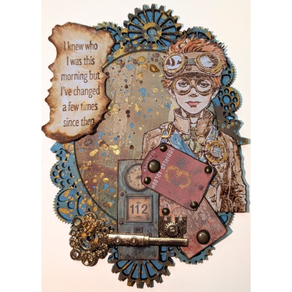 IndigoBlu Goggles A6 Red Rubber Stamp (IND1415)