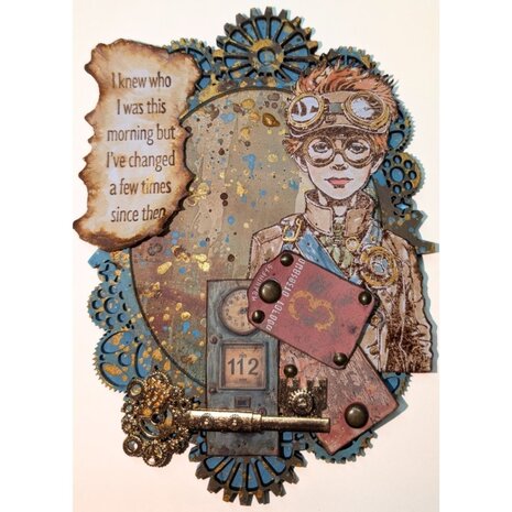 IndigoBlu Goggles A6 Red Rubber Stamp (IND1415)