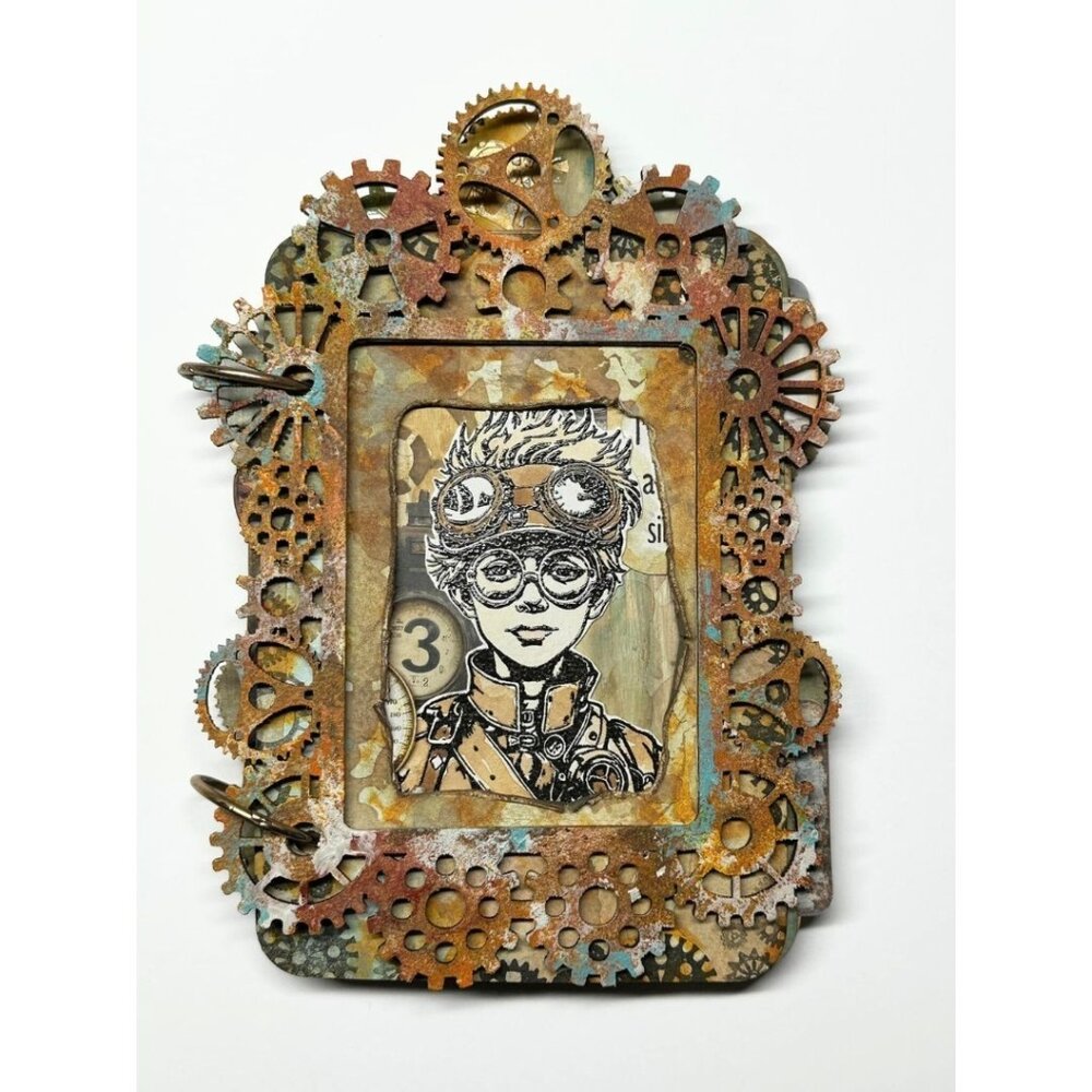 IndigoBlu Goggles A6 Red Rubber Stamp (IND1415)