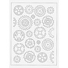IndigoBlu Steampunk Cogs 8x5 Inch Stencil (IND1424) IndigoBlu Steampunk Cogs 8x5 Inch Stencil (IND1424)