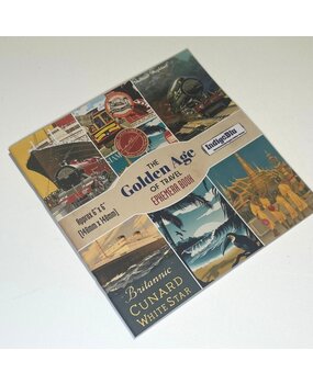 IndigoBlu The Golden Age of Travel 6x6 Inch Ephemera Paper Book (IND1361)