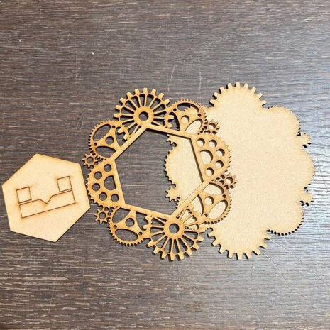 IndigoBlu Steampunk Frame (3) Woodology (IND1421)