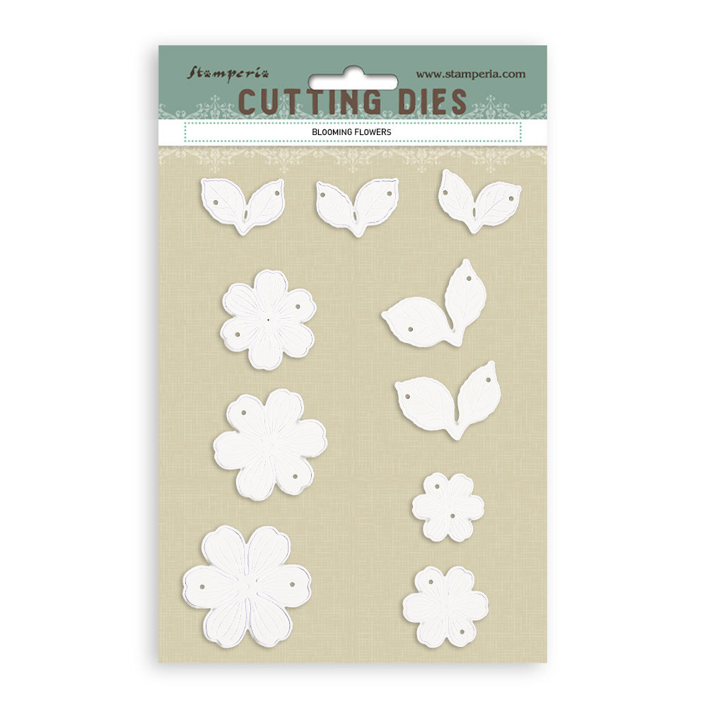 Stamperia Blooming Flowers A6 Cutting Dies (SFT12) (DISCONTINUED)