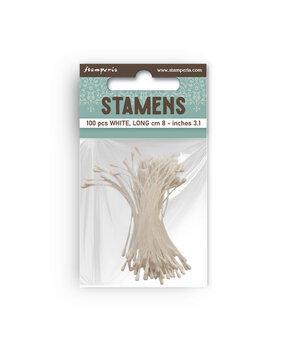 Stamperia Stamens 8cm White (100pcs) (SFTL01)