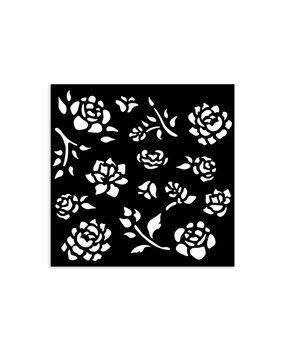 Stamperia Timeless Thick Stencil 12x12cm Buds Pattern (KSTDS43)