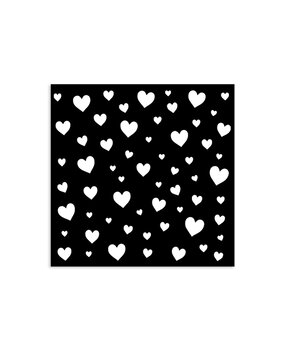 Stamperia Timeless Thick Stencil 12x12cm Hearts (KSTDS42)