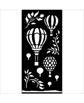 Stamperia Timeless Thick Stencil 12x25cm Air Balloons (KSTDL119)