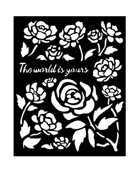 Stamperia Timeless Thick Stencil 20x25cm Roses (KSTD179)