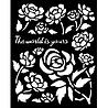 Stamperia Timeless Thick Stencil 20x25cm Roses (KSTD179) Stamperia Timeless Thick Stencil 20x25cm Roses (KSTD179)