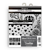 Stamperia Timeless Thick Stencil Selection (8pcs) (KSTDX02) (DISCONTINUED)