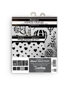 Stamperia Timeless Thick Stencil Selection (8pcs) (KSTDX02) (DISCONTINUED)