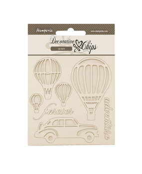 Stamperia Timeless Decorative Chips Air Balloons (SCB266)