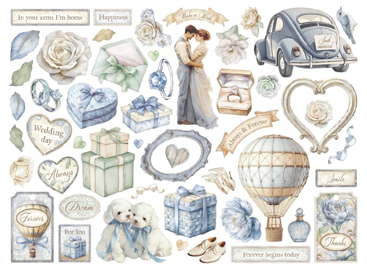 Stamperia Timeless Die Cuts (50pcs) (DFLDC116) (DISCONTINUED) Stamperia Timeless Die Cuts (50pcs) (DFLDC116) (DISCONTINUED)