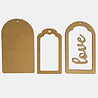 Stamperia Timeless MDF Crafty Shapes Blanks Tag (KLSM54) Stamperia Timeless MDF Crafty Shapes Blanks Tag (KLSM54)