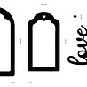 Stamperia Timeless MDF Crafty Shapes Blanks Tag (KLSM54) Stamperia Timeless MDF Crafty Shapes Blanks Tag (KLSM54)