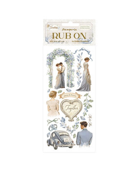 Stamperia Timeless Rub-On 4x8,5 Inch Wedding (DFLRB162)