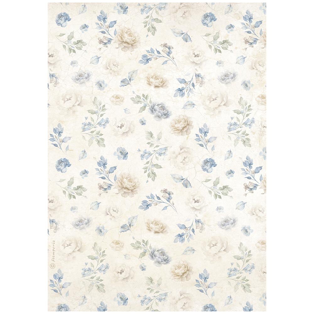 Stamperia Timeless A4 Rice Paper Small Flowers Pattern (6pcs) (DFSA41038)