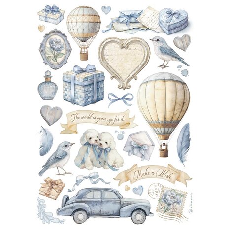 Stamperia Timeless A4 Rice Paper Mixed Elements (6pcs) (DFSA41037)