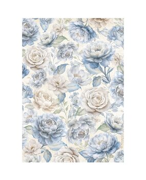 Stamperia Timeless A4 Rice Paper Big Roses (6pcs) (DFSA41032) (DISCONTINUED)