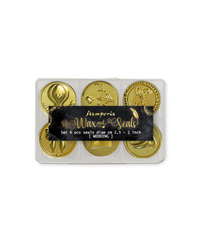 Stamperia Wedding Wax And Seals (6 seals) (WAXSL07)