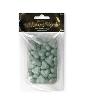 Stamperia Heart Shape Pastel Blue Wax And Seals (Wax Refill 20gr) (WAXC16) Stamperia Heart Shape Pastel Blue Wax And Seals (Wax Refill 20gr) (WAXC16)