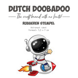 Dutch Doobadoo Outer Space Rubber Stamp A7 Astronaut Raket (497.004.034)