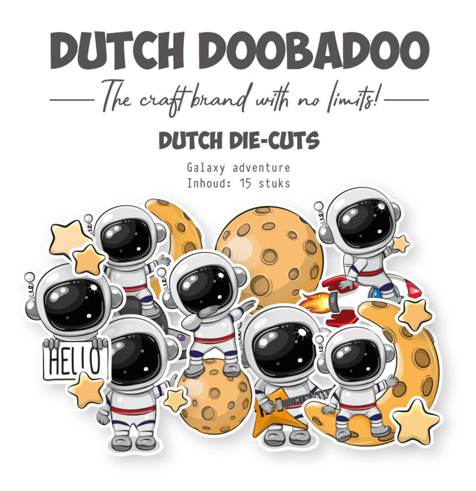 Dutch Doobadoo Outer Space Die-Cuts A7 Galaxy Adventure (15pcs) (474.007.504) (OUTLET)