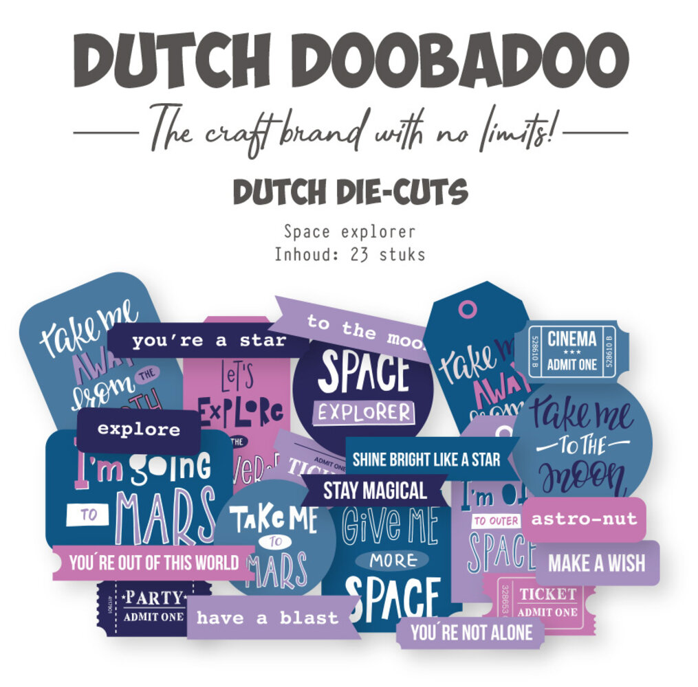 Dutch Doobadoo Outer Space Die-Cuts A7 Space Explorer (23pcs) (474.007.061) Dutch Doobadoo Outer Space Die-Cuts A7 Space Explorer (23pcs) (474.007.061)