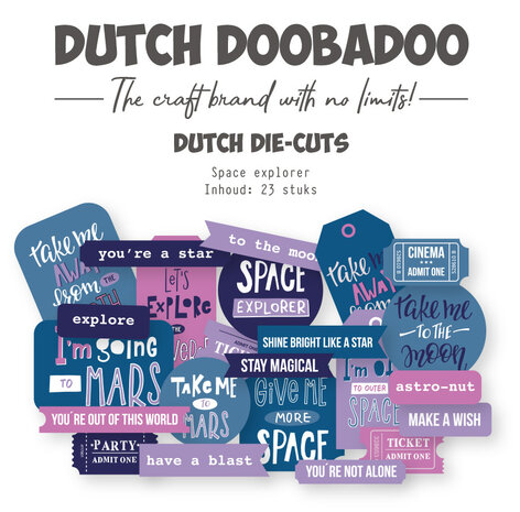 Dutch Doobadoo Outer Space Die-Cuts A7 Space Explorer (23pcs) (474.007.061) Dutch Doobadoo Outer Space Die-Cuts A7 Space Explorer (23pcs) (474.007.061)