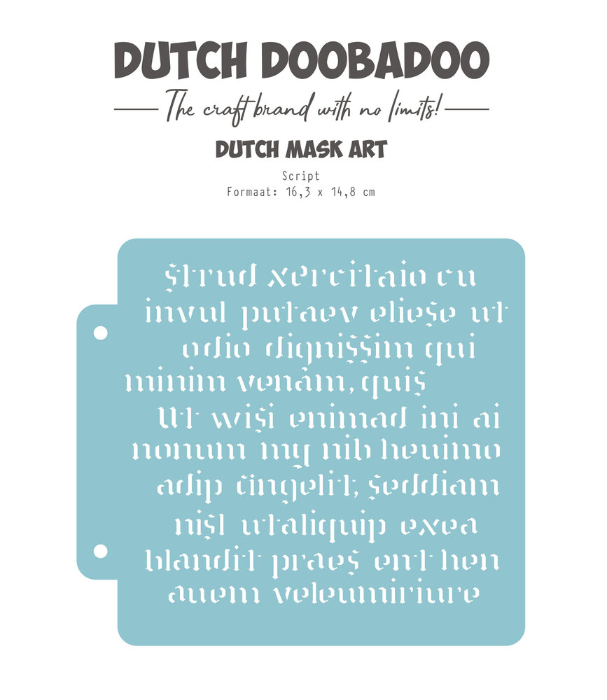 Dutch Doobadoo Outer Space Mask Art A5 Script (470.715.152) Dutch Doobadoo Outer Space Mask Art A5 Script (470.715.152)