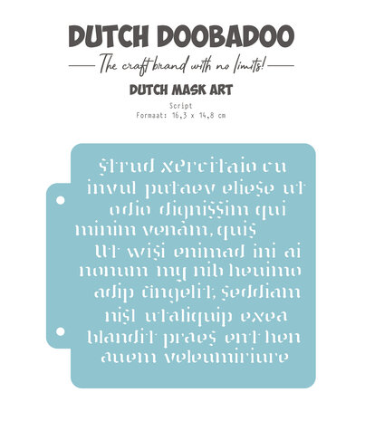 Dutch Doobadoo Outer Space Mask Art A5 Script (470.715.152) Dutch Doobadoo Outer Space Mask Art A5 Script (470.715.152)
