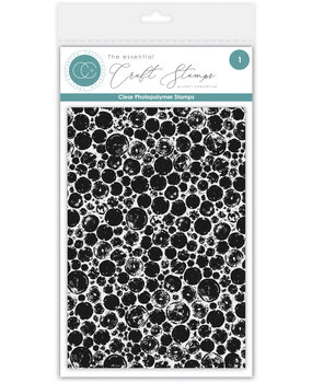Craft Consortium Journalling & Mixed Media Phase 2 Clear Photopolymer Stamps Bubble Wrap (CCESTMP011)