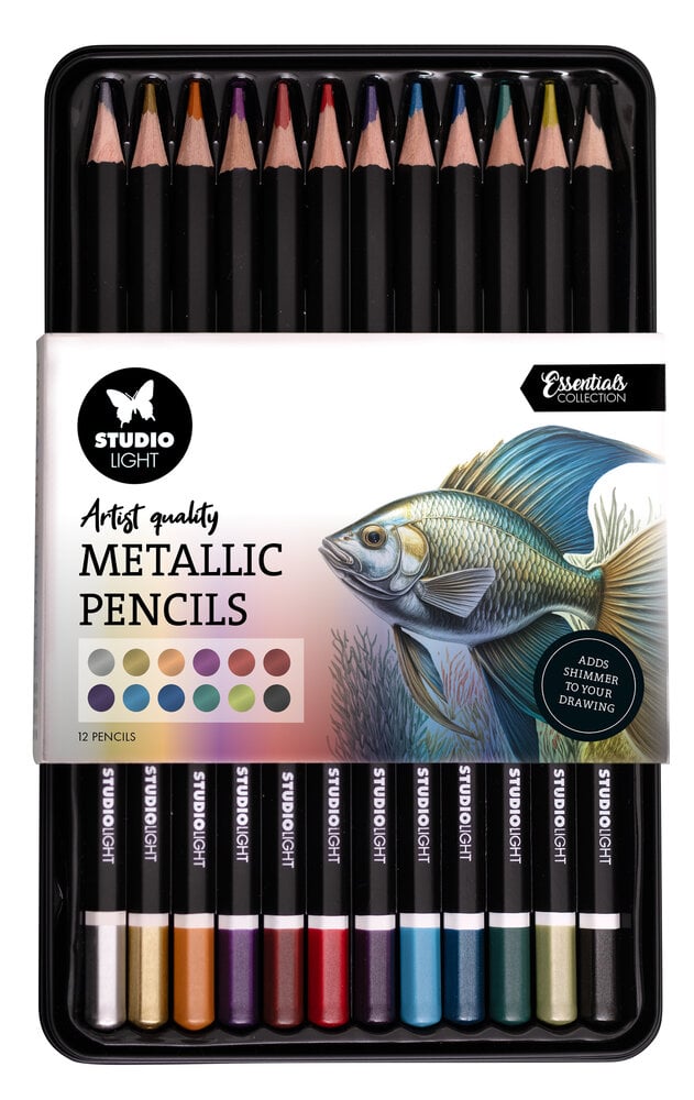 Studio Light Artist Quality Metallic Pencils (12pcs) (SL-CO-PENC02) (BASIC)