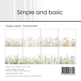 Simple and Basic Floral Borders 6x6 Inch Paper Pad (SBP549)