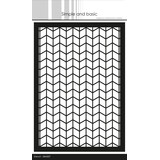 Simple and Basic Chevron A5 Stencil (SBM007)