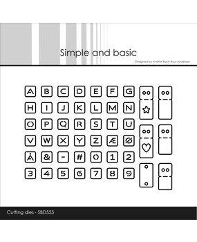 Simple and Basic Alphabet Chips Dies (SBD555)