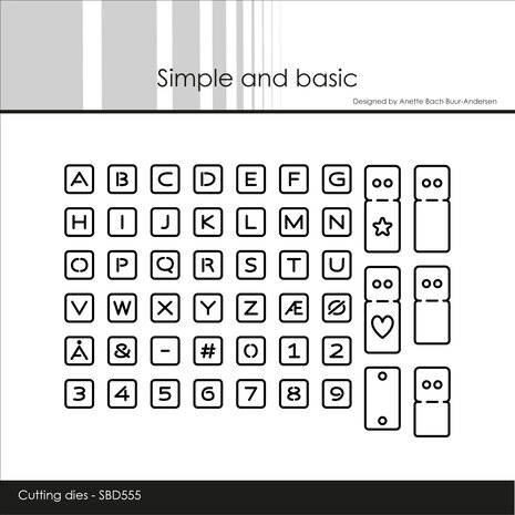 Simple and Basic Alphabet Chips Dies (SBD555)