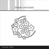 Simple and Basic Flower Wreath Halfcircle Dies (SBD553)