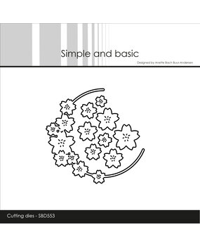 Simple and Basic Flower Wreath Halfcircle Dies (SBD553)